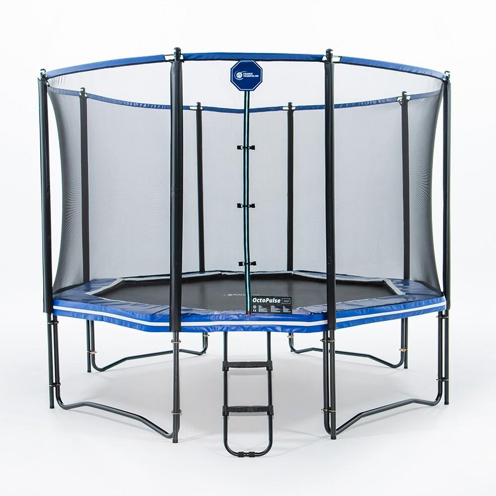 Trampoline Octopulse 360cm - Filet de Protection, Echelle + Kit d'ancrage 2/8