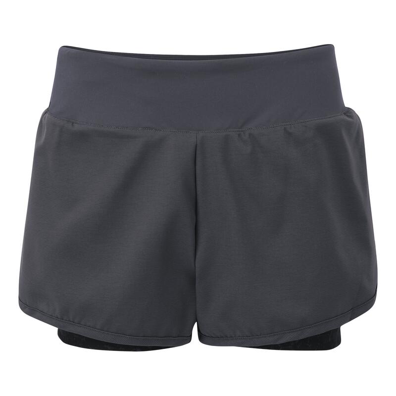 Outrun Women's Fitness Shorts - Dark Grey/Black