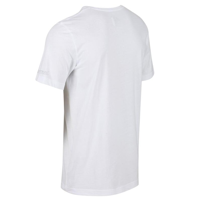 Tait T-shirt Fitness à manches courtes pour homme - Blanc