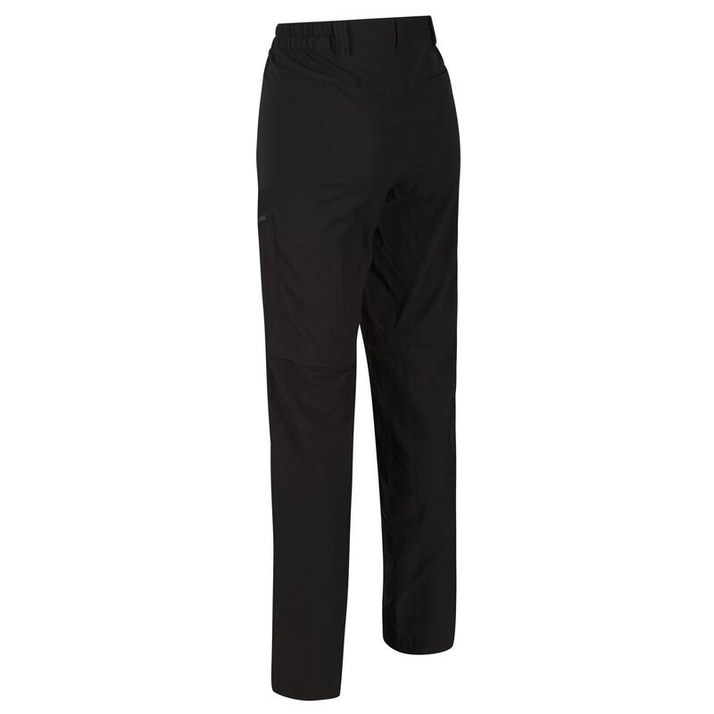 Highton Zip-Off-Wanderhose für Herren - Schwarz