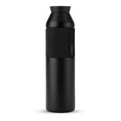 Bouteille d'eau en acier inoxydable 600 ml. (Bottle Wave) Noir