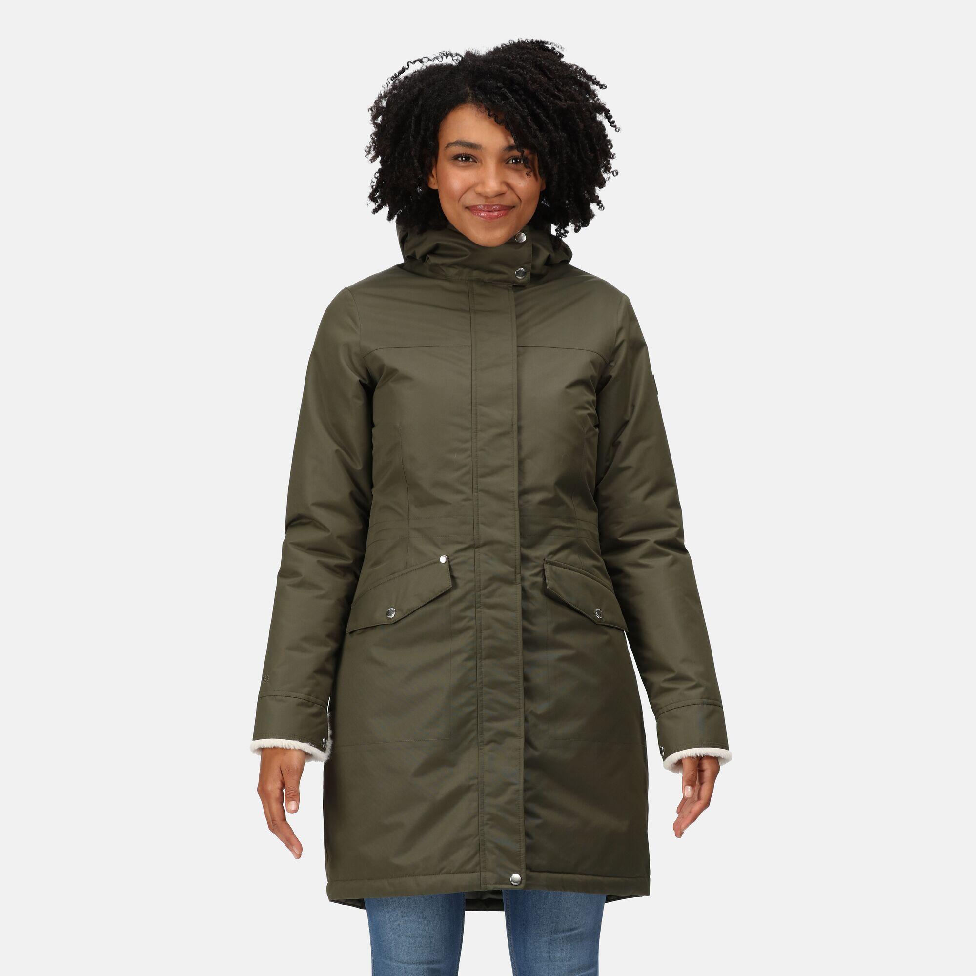 khaki waterproof parka