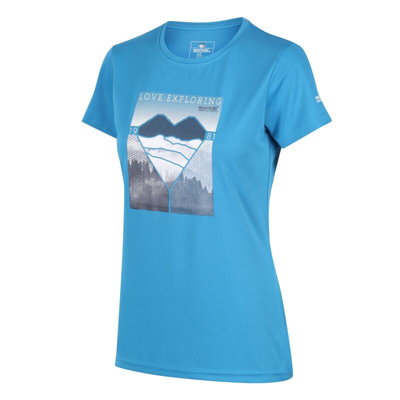 Fingal V Fitness-T-Shirt für Damen - Hellblau