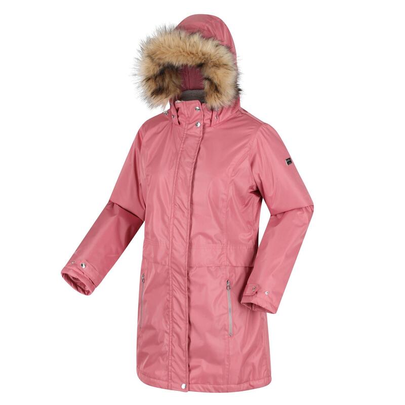 Lexis Women's Hiking Waterproof Parka Jacket - Pale Pink