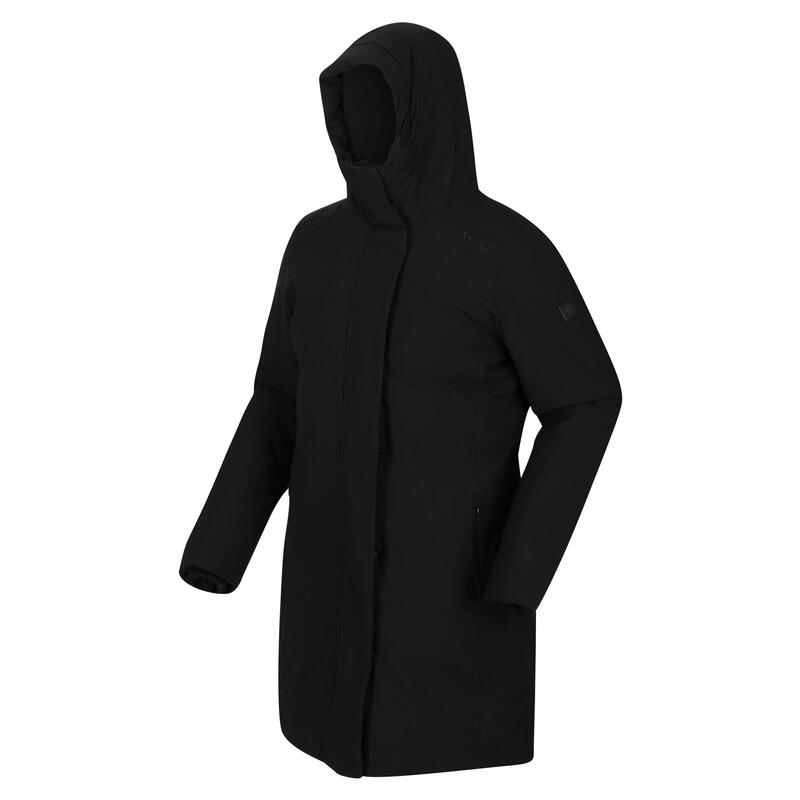 Yewbank Veste de randonnée rembourrée et imperméable pour femme - Le noir