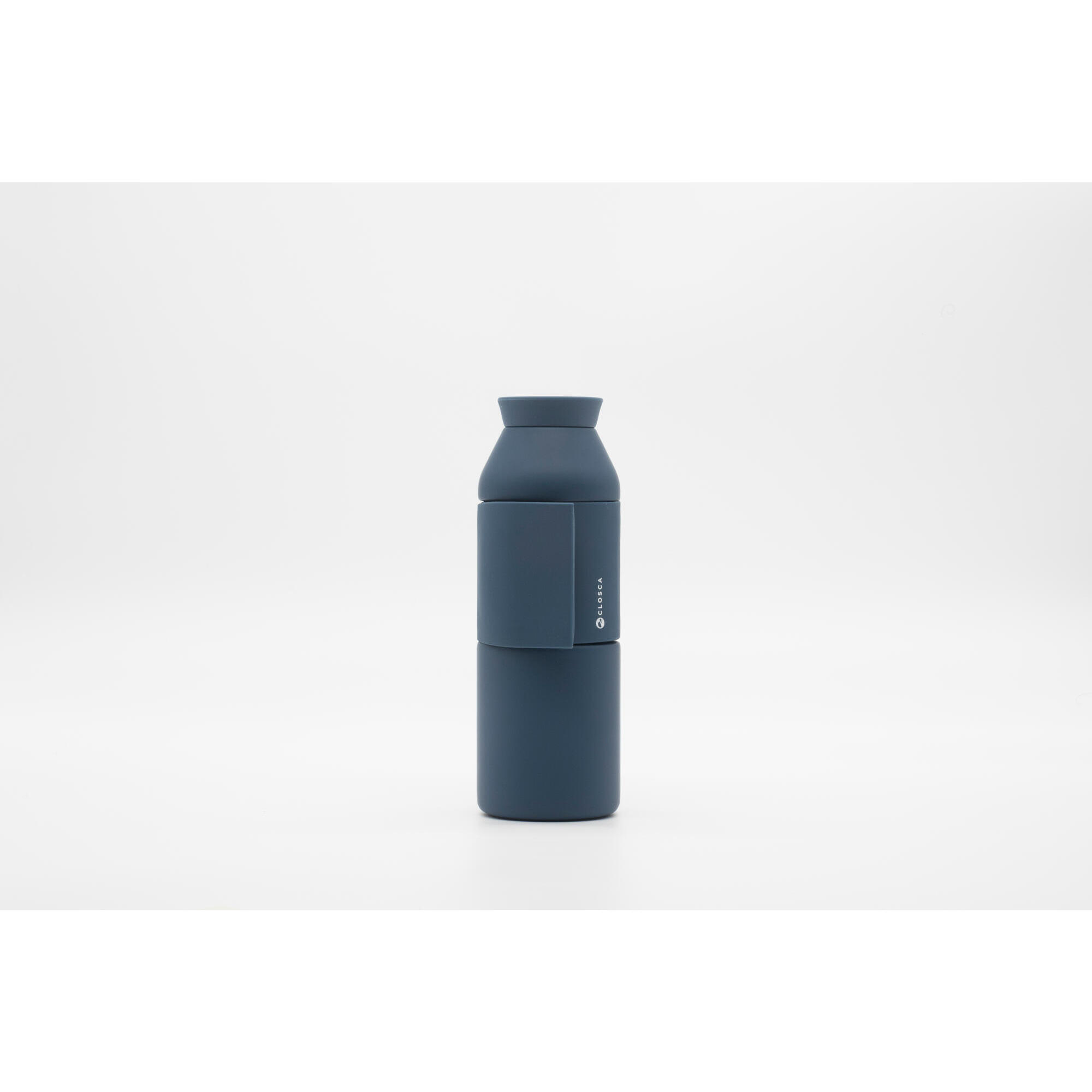 Thermo-Trinkflasche zum Einhängen für Kinder und Erwachsene Closca Bottle Wave Wasserflasche aus Edelstahl 450 ml BPA-frei 