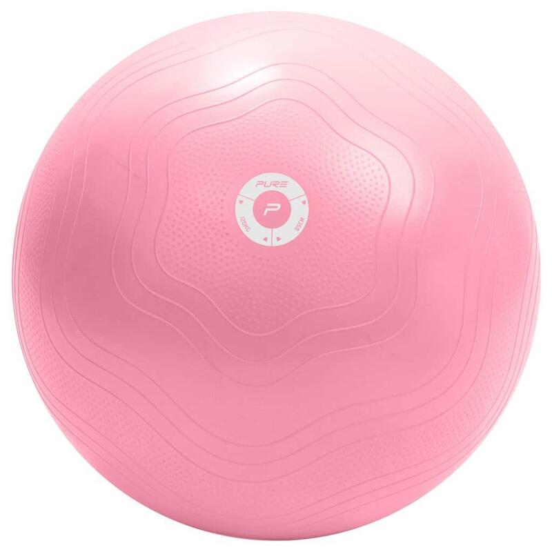 Pure2Improve Ballon d'exercice 65 cm Rose