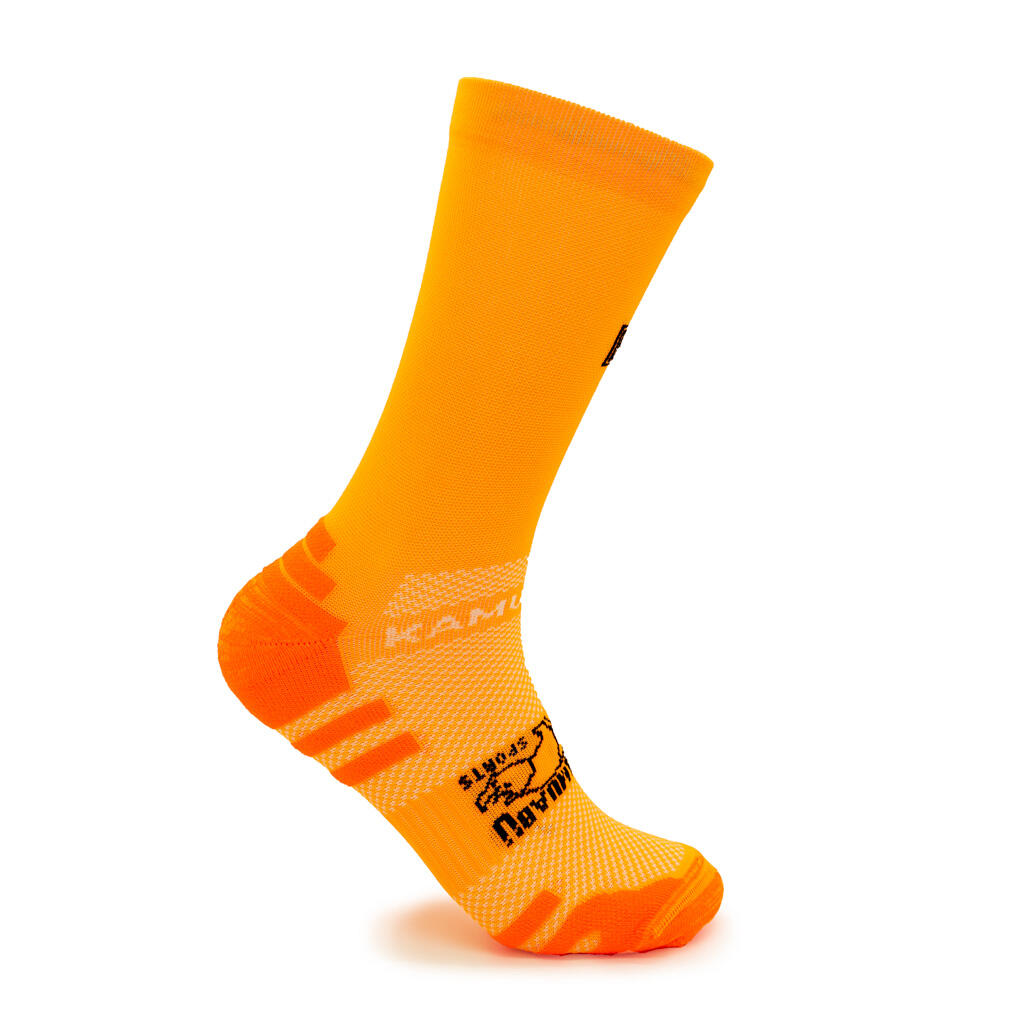 KAMUABU hardloopkousen oranje unisex 2/4