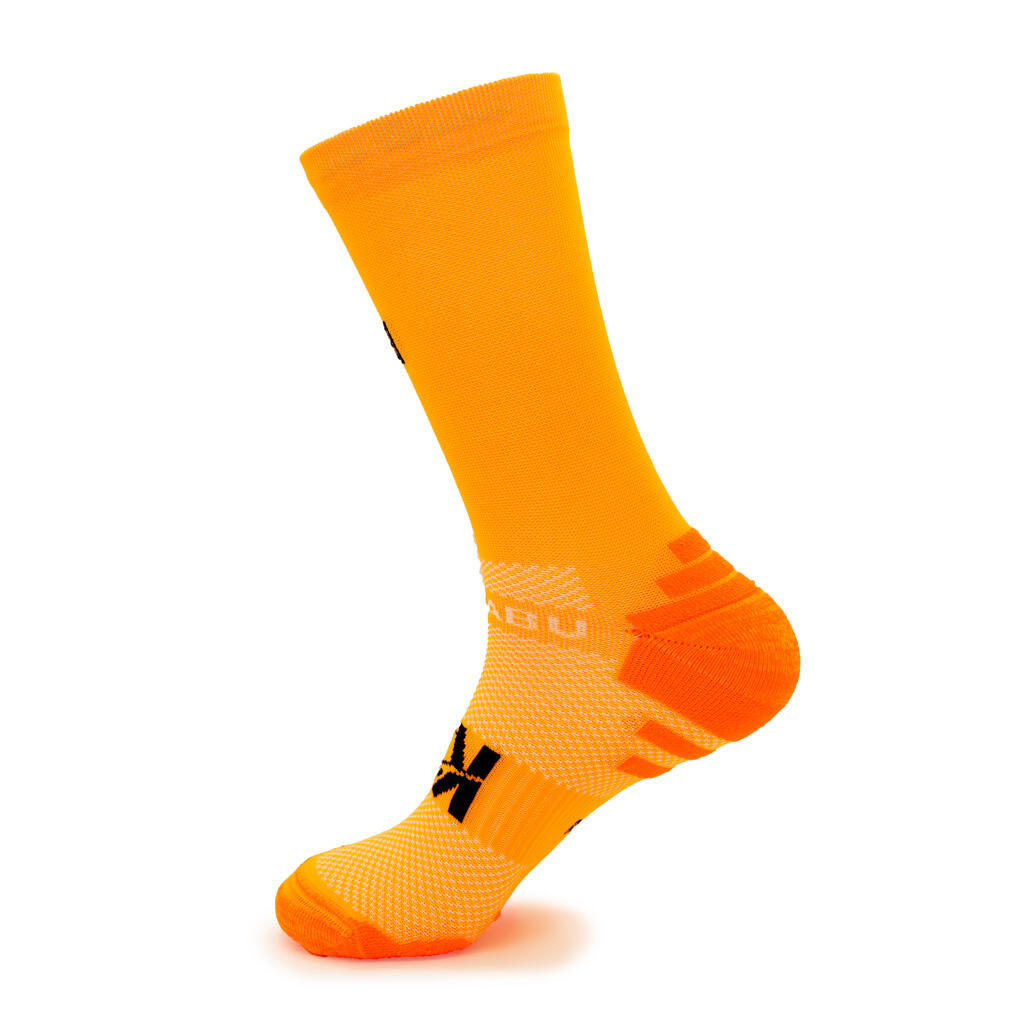 KAMUABU hardloopkousen oranje unisex 3/4