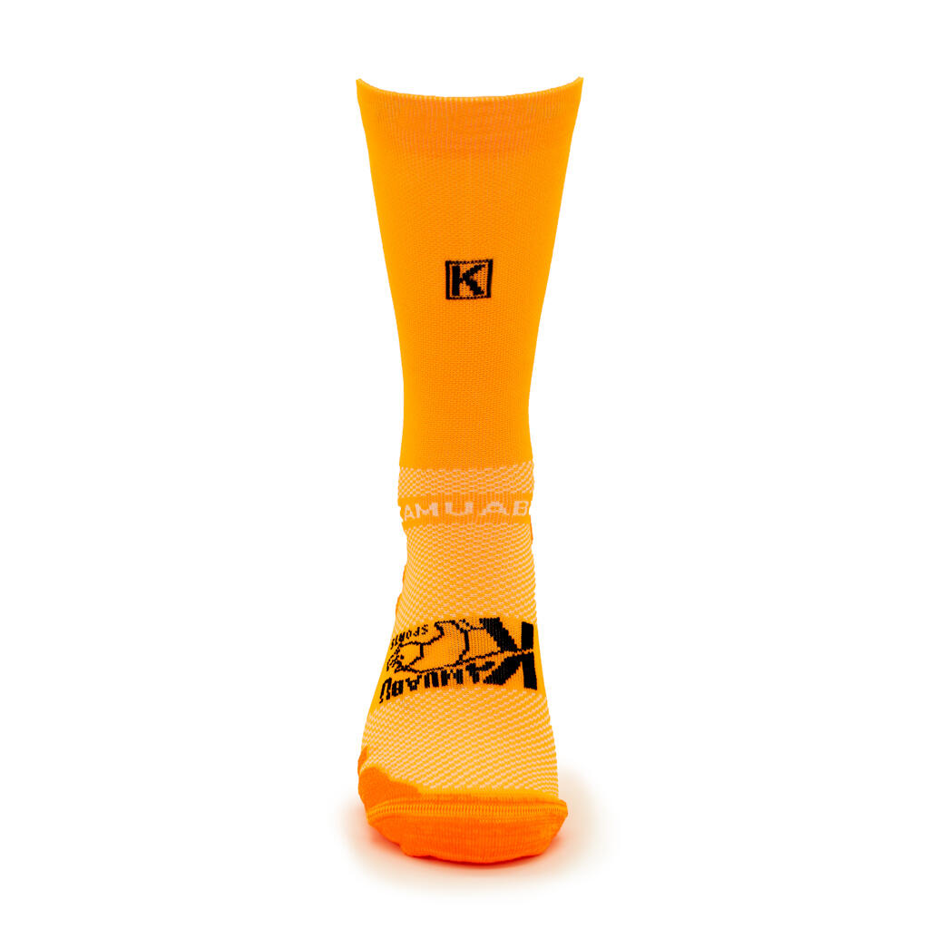 KAMUABU hardloopkousen oranje unisex 4/4