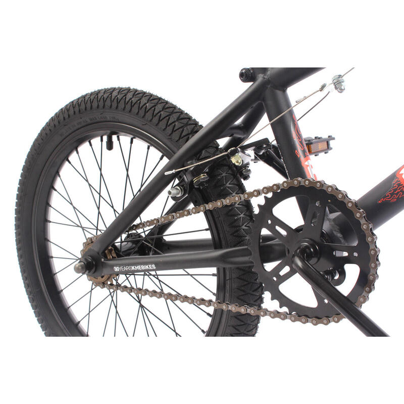 BMX BICICLETA BLAZE CRIANÇA PRETA 10,2KG 18 POLEGADAS KHEBIKES