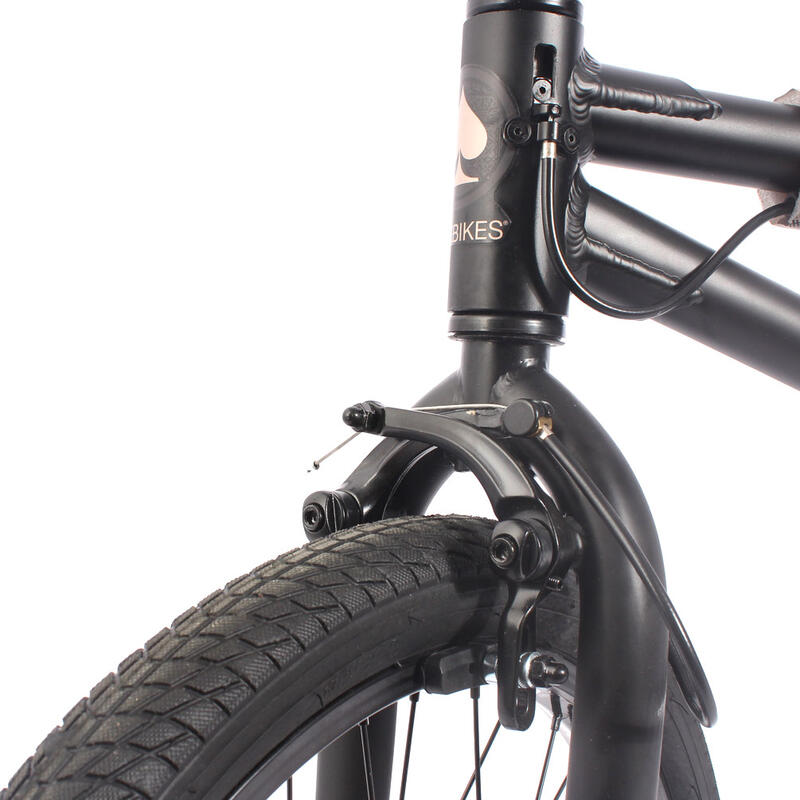 BMX fiets Black Jack kinderen zwart 10,2kg 20 inches KHEbikes