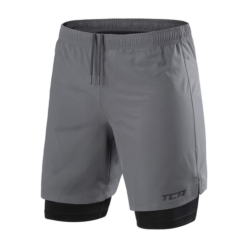 AMZSPORT Pantalon Running Hombre Corto, Shorts de Entrenamiento de Secado  Rápido con Bolsillo de Cremallera, Gris Oscuro S : : Moda