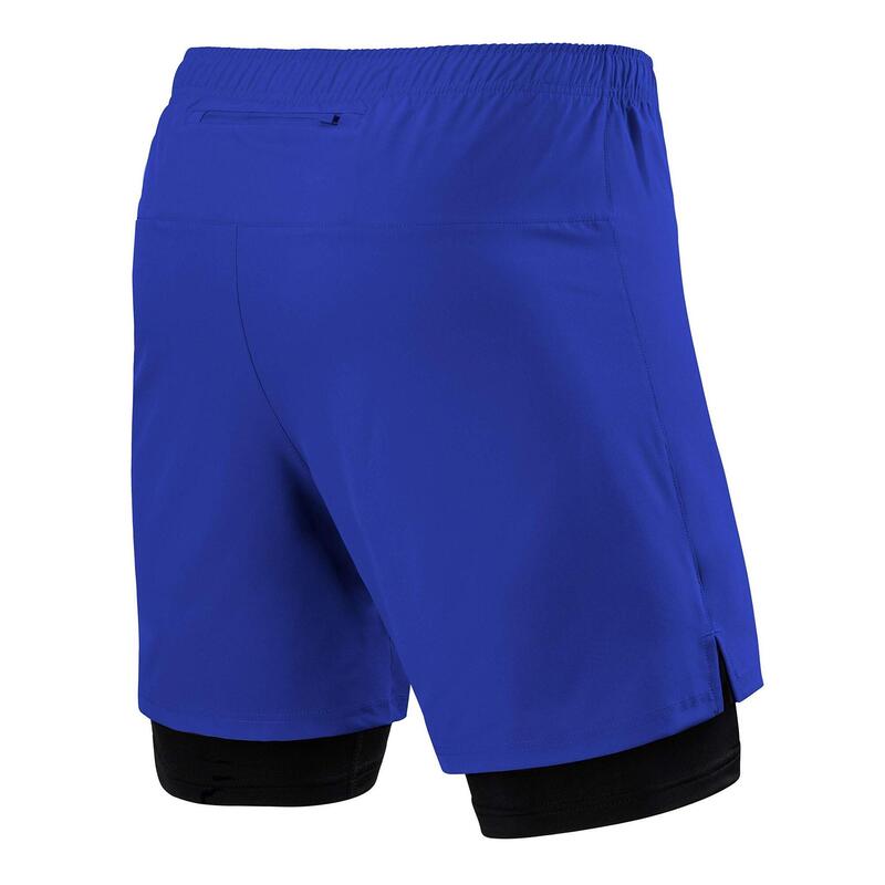 Ultra 2 in 1 Short met Zak met Rits voor Heren