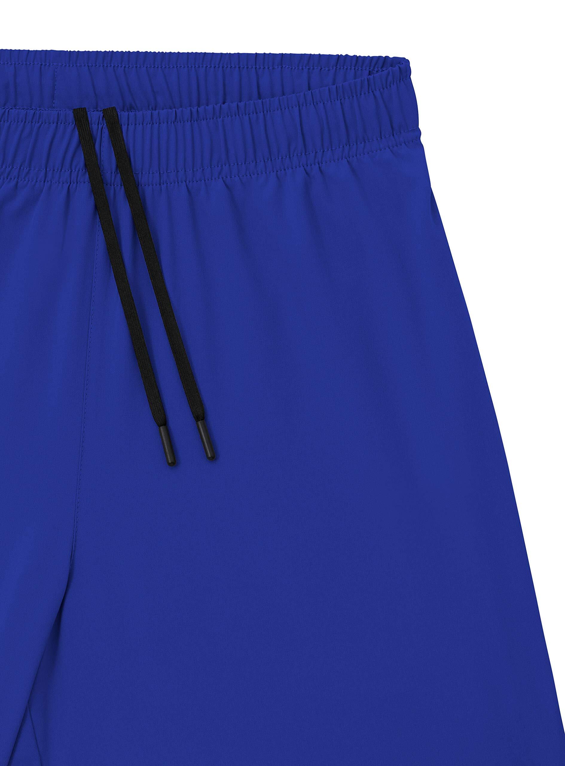 Men's Ultra 2-in-1 Running Shorts with Key Pocket - Cobalt / Black 4/5
