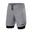 Men's Ultra 2-in-1 Running Shorts with Key Pocket - Cool Grey