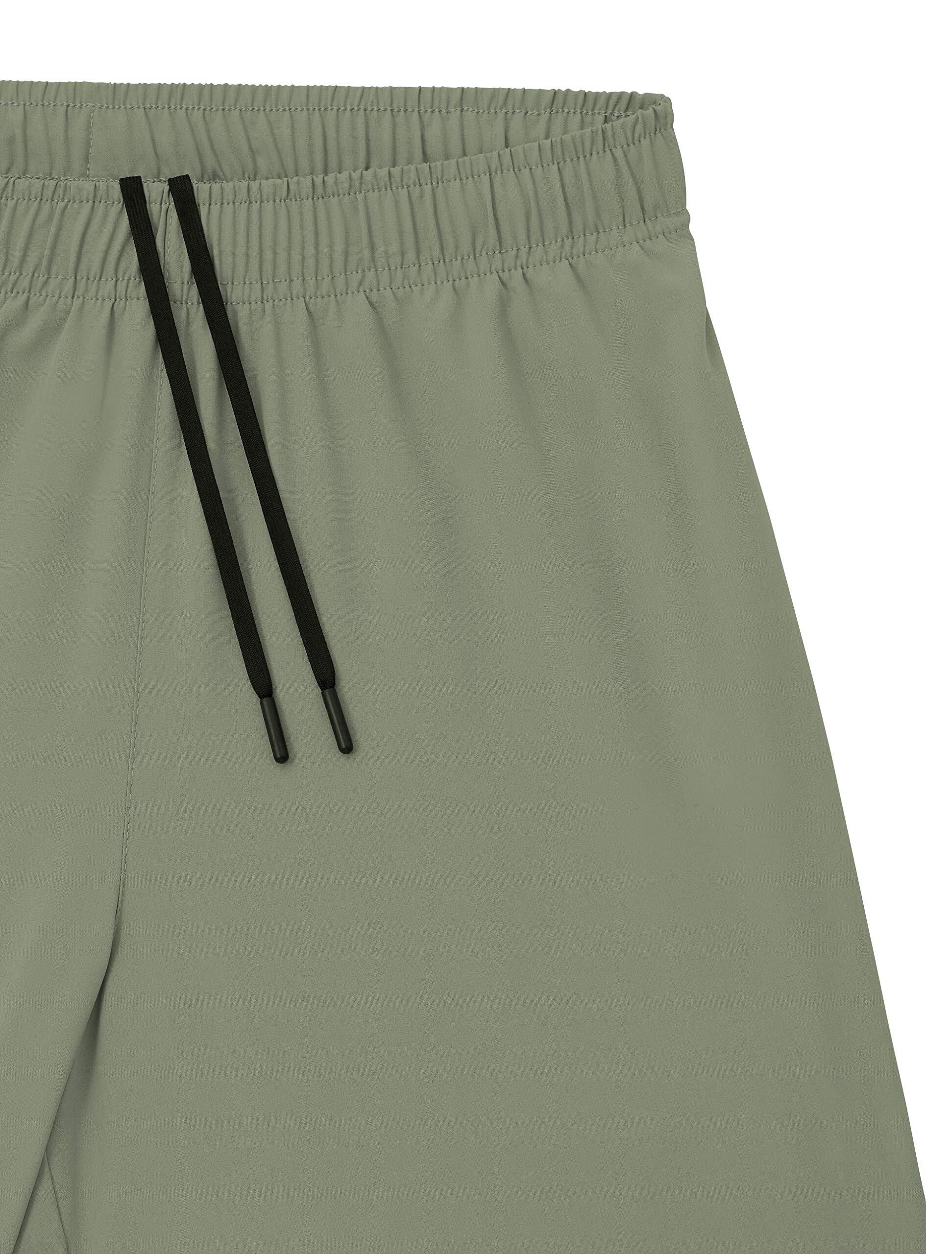 Men's Ultra 2-in-1 Running Shorts with Key Pocket - Army / Army 4/5