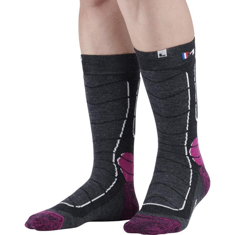 TREK MEDIUM - Chaussettes de randonnée 74% laine mérinos, épaisseur medium.