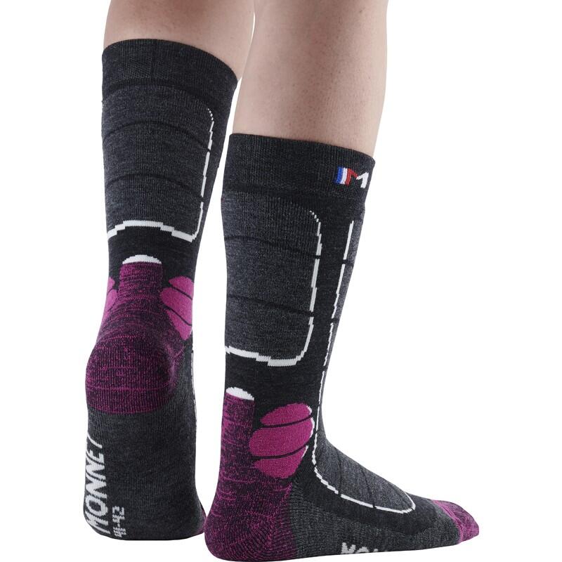 TREK MEDIUM - Chaussettes de randonnée 74% laine mérinos, épaisseur medium.