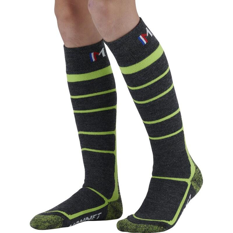 WOOLY JUNIOR - Chaussettes de ski en laine mérinos pour les juniors.