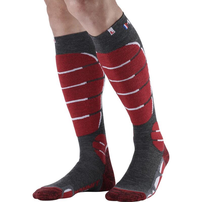 Ski Light - Chaussettes de ski fine en laine mérinos.