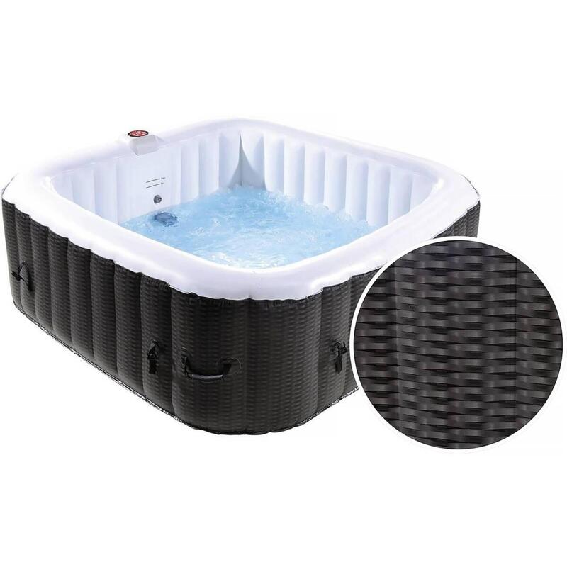 Spa Gonflabile Nice in PVC - 6 posti - Marrone/Crema