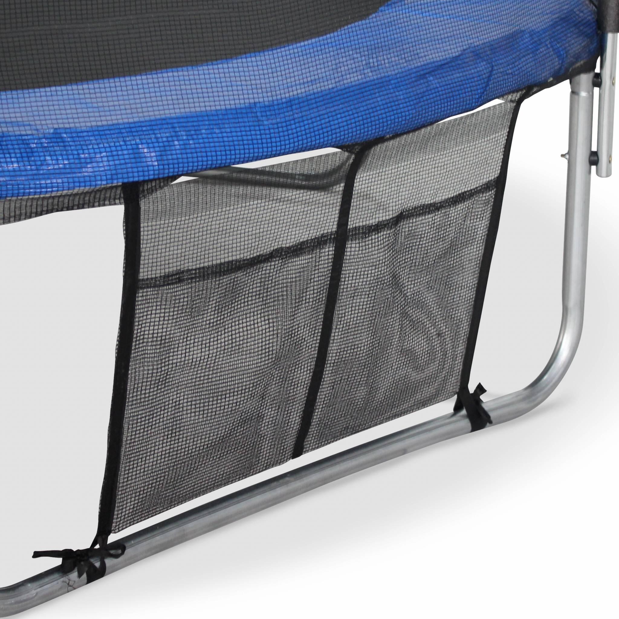 Cama Elástica Sweeek 250 Cm Galaxie - Con Red Protección, Funda, Red Zapatos Y Anclajes, Verde, Para Exterior