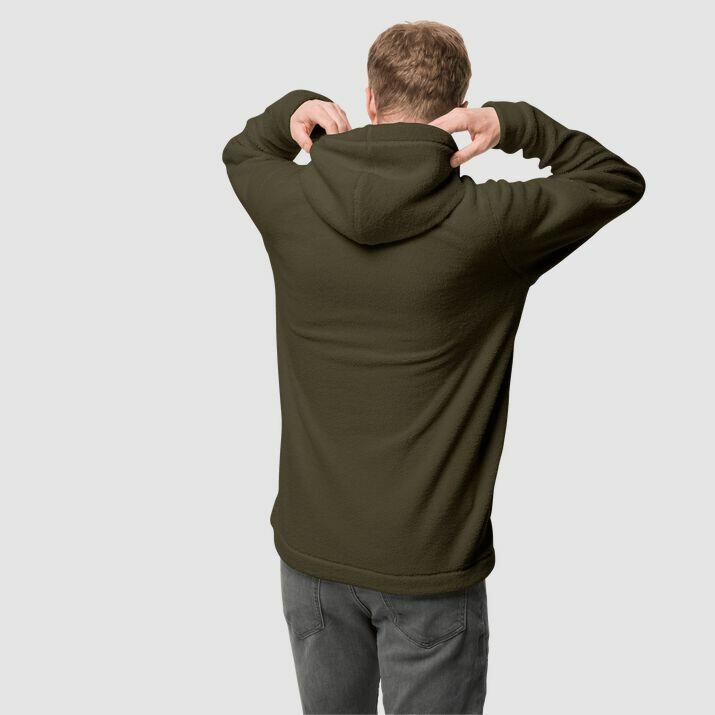 Felpa con cappuccio 1/2 zip Jack Wolfskin nature life 2/5