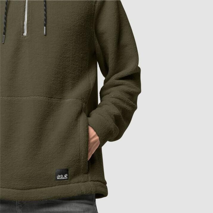 Sweat à capuche 1/2 zip Jack Wolfskin nature life