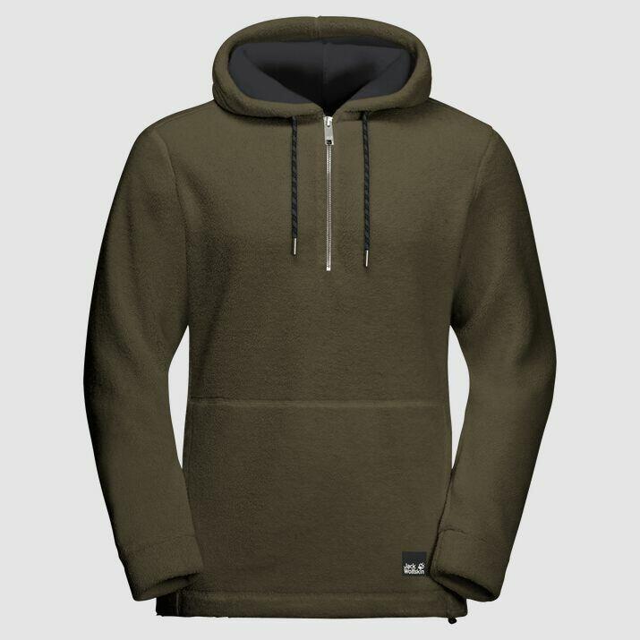 Sweat à capuche 1/2 zip Jack Wolfskin nature life