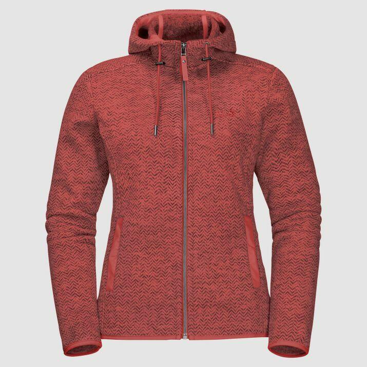 Veste à capuche Jack Wolfskin Patan W en Rouge Corail, Taille M 5/5