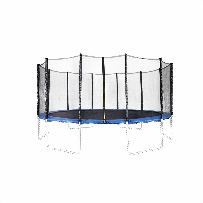 Red de seguridad para camas elasticas, trampolin para niños, Azul, 490cm |
