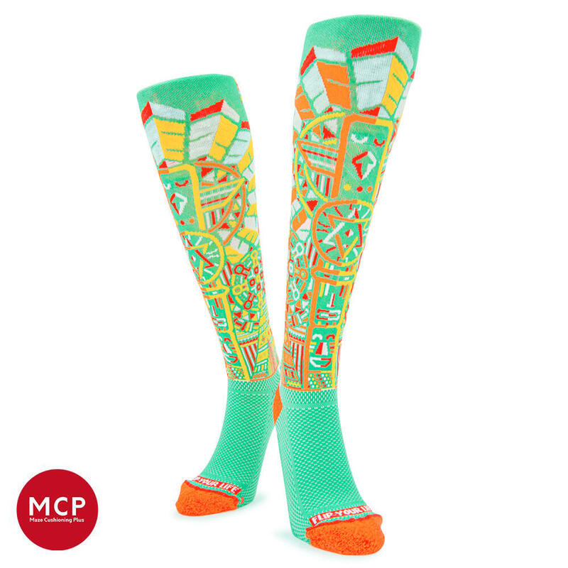 FLIPPOS Compression Socks - Navajo Code