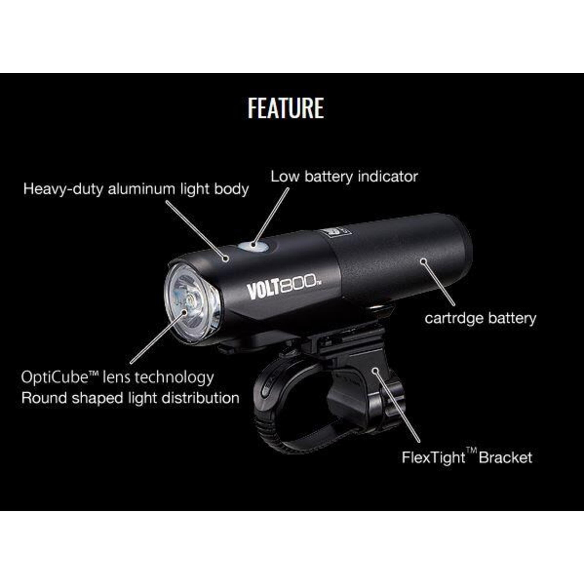 CATEYE RECHARGEABLE LIGHT VOLT800 - Decathlon