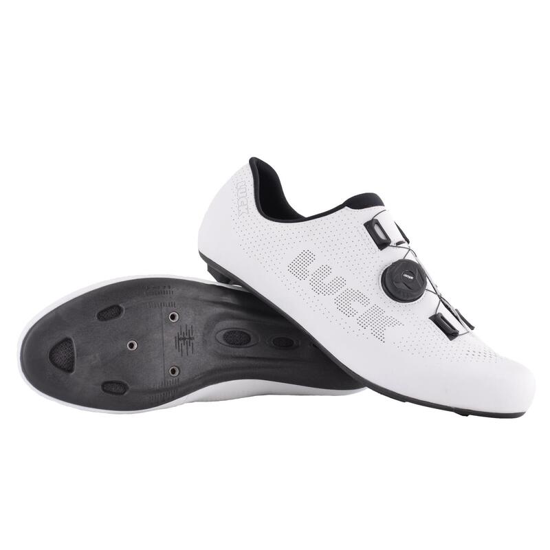 Zapatillas Ciclismo Carretera Luck Ator Blancas