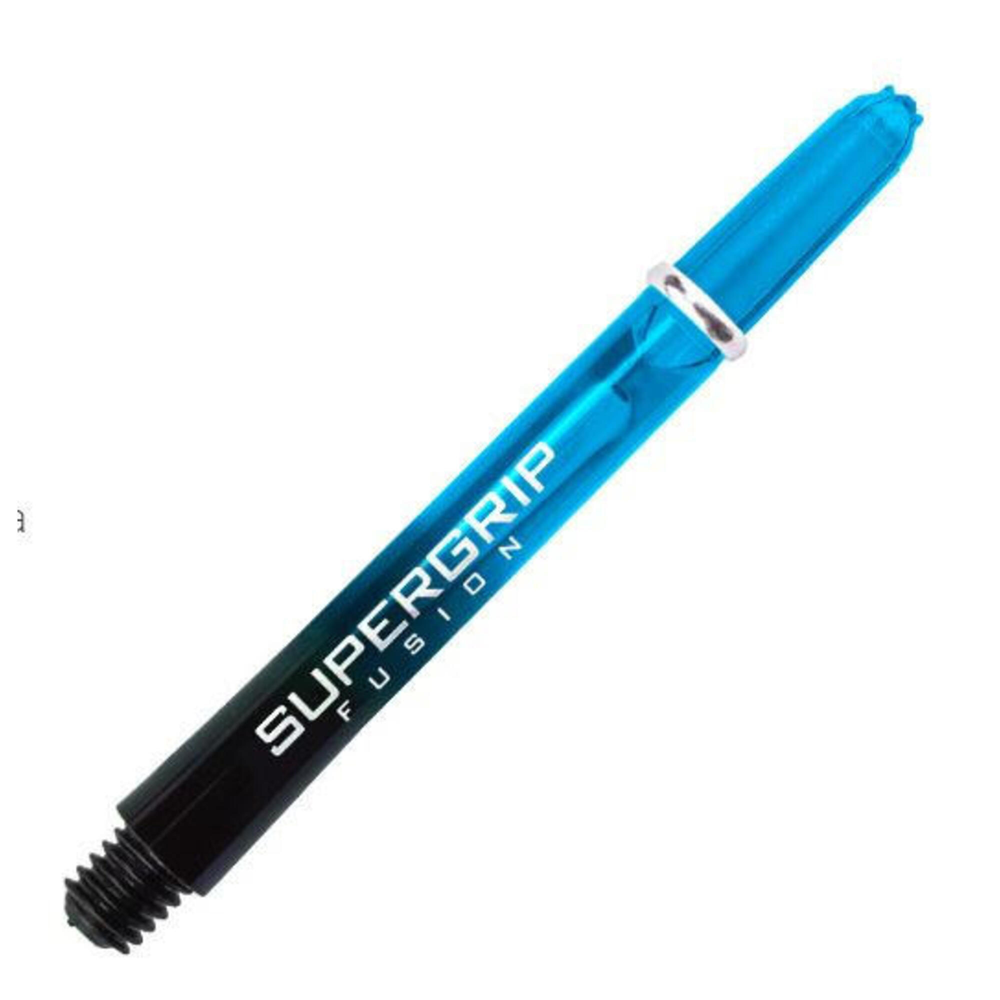 Harrows dartshafts Supergrip Fusion 33 mm blauw/zwart 3 stuks