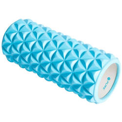 Pure2Improve yogaroller 33 x 14 cm EVA/PVC lichtblauw/wit
