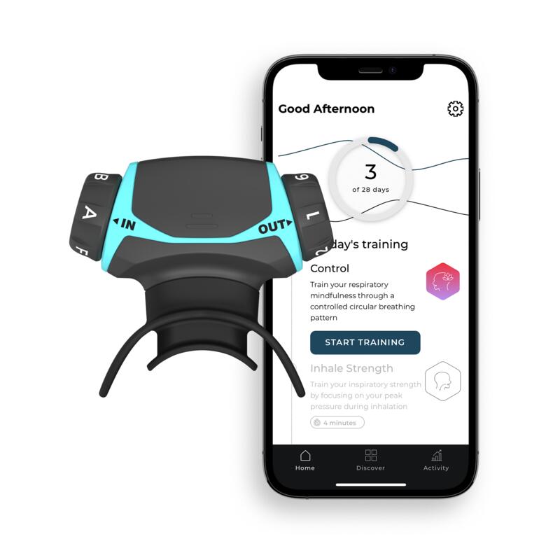 Airofit Active™ Ademhalingstrainer & Virtuele Begeleide Ademhalings App