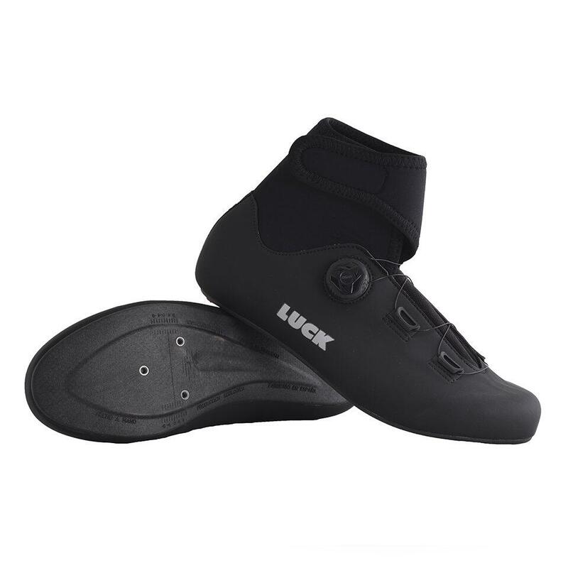 Zapatillas Ciclismo Carretera Invierno Luck Fly Negras