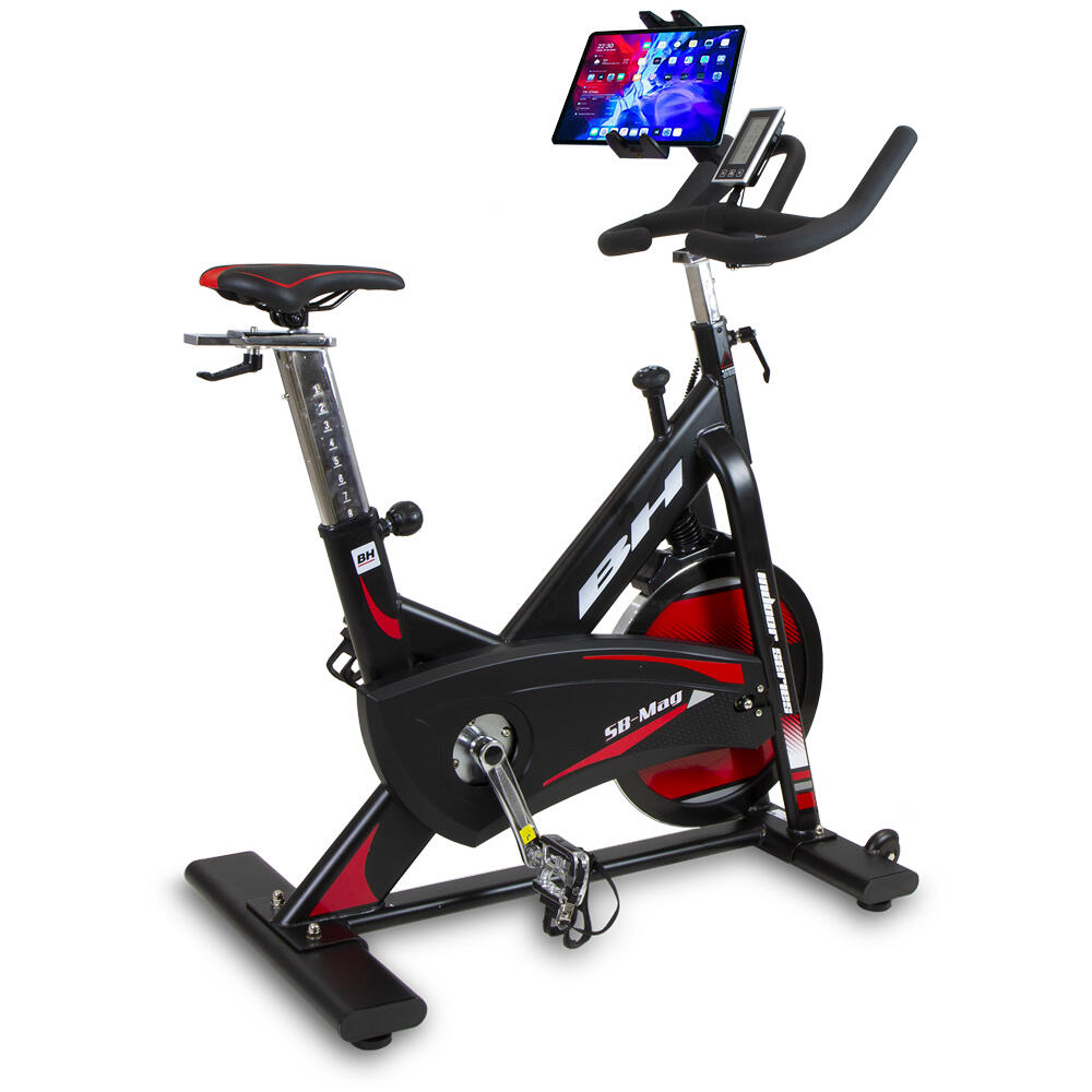 Bicicleta indoor SB MAG H9168 + soporte tablet/smartphone BH FITNESS |  Decathlon