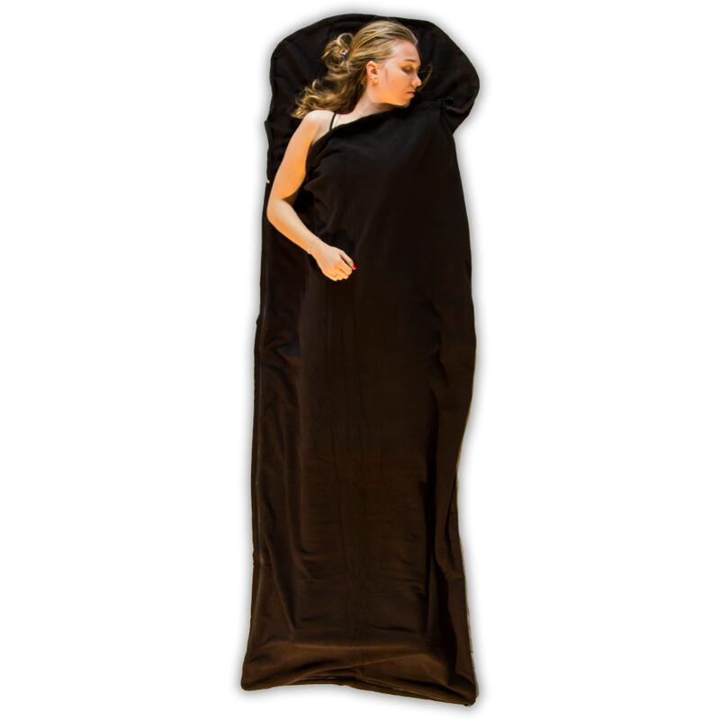 LOWLAND - Fleece deken slaapzak met capuchon - 220X80cm