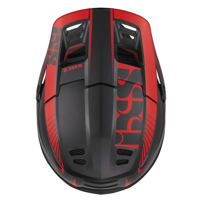 Casque Xact Fullface - noir/rouge fluo