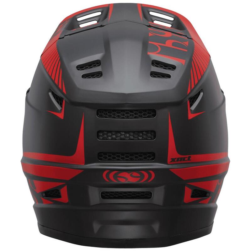 Casque Xact Fullface - noir/rouge fluo