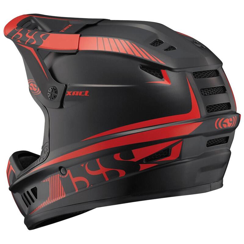 Casque Xact Fullface - noir/rouge fluo