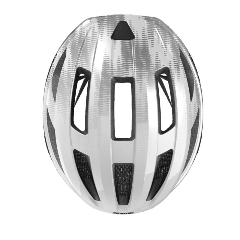 ABUS Racefietshelm "Macator", zilver