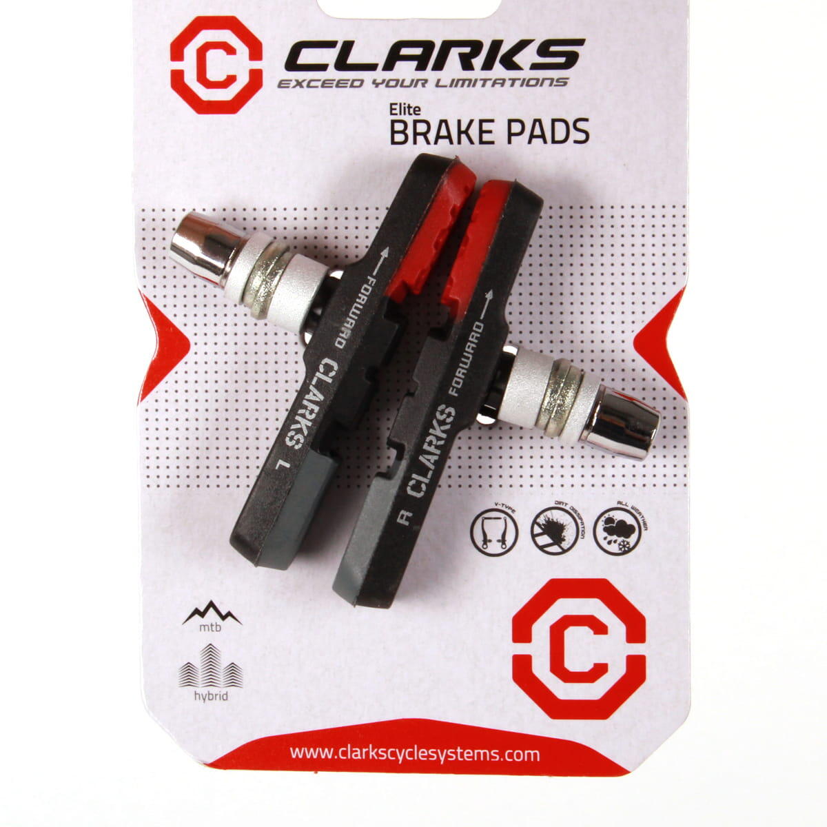 Clarks Elite CPS301 MTB V Brake blocks pads