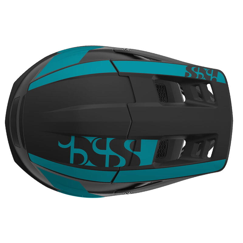 Xult DH Helm - Turquoise/Zwart