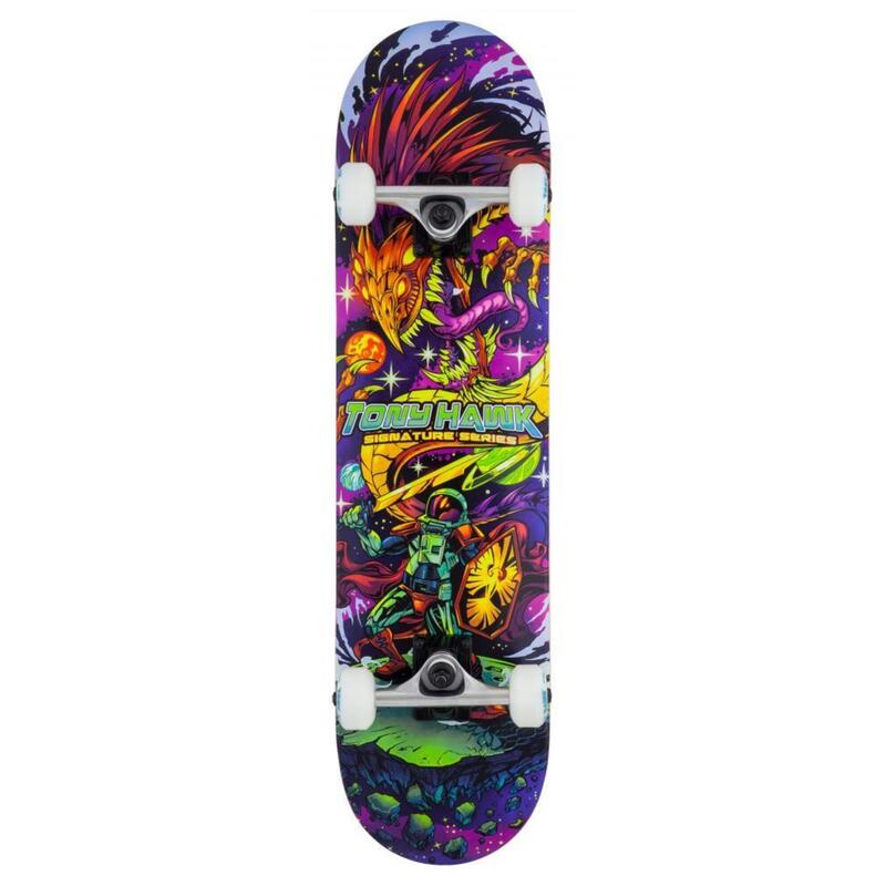 PLANCHE DE SKATE ENFANT 8 - 12 ANS CP500 MID FLAG TAILLE 7.5 OXELO