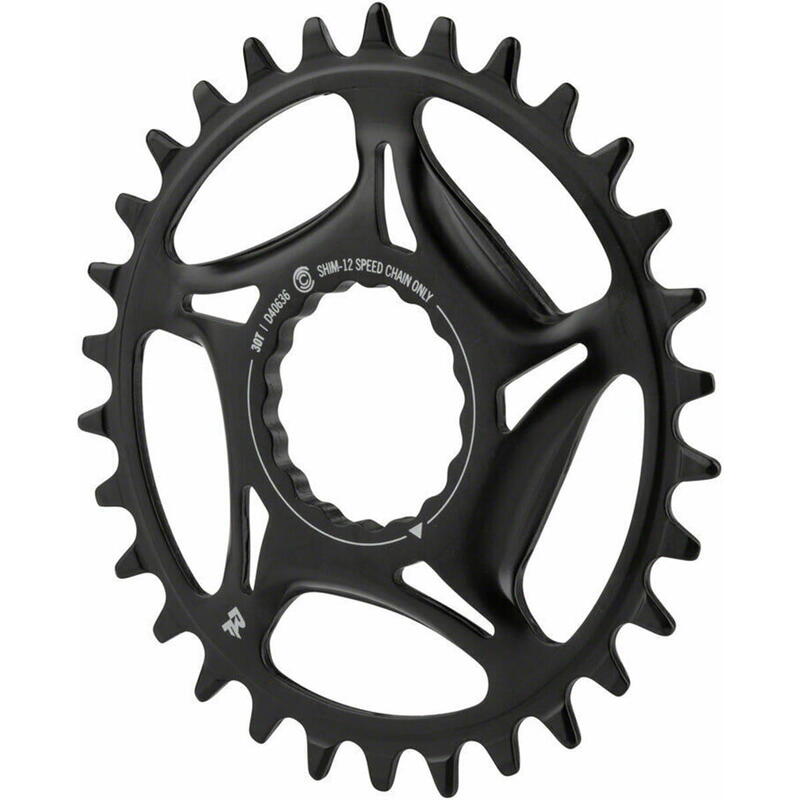 Kettingwiel DM Cinch staal 12-speed Shimano 30 tanden - zwart
