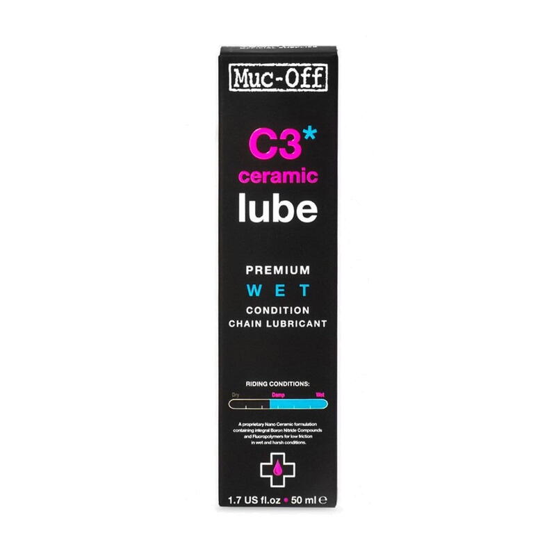 Muc-Off C3 Ceramic Wet Láncolaj 50ml - Nedves időjárásra